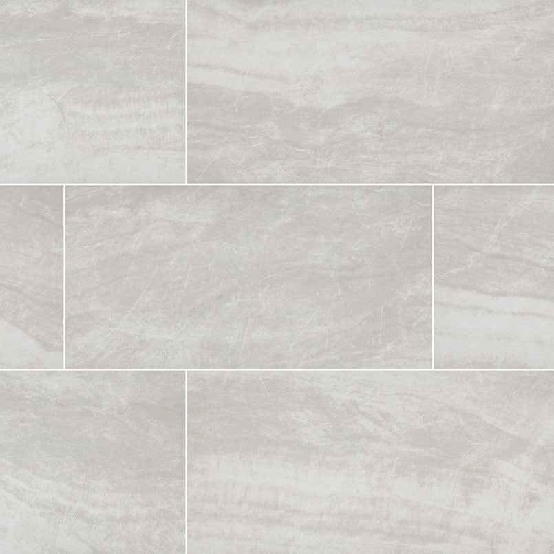 MSI Praia Grey Porcelain Tile 12 X 24 Matte