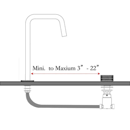 Kodaen NoHo 2-piece Vessel Sink Bathroom Faucet F12500