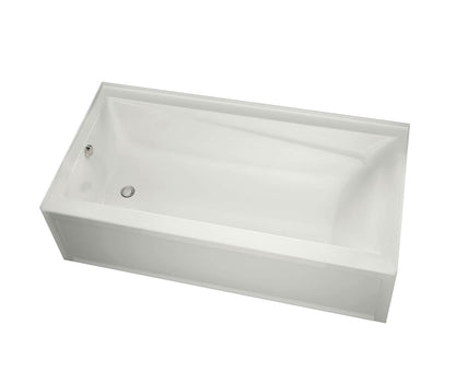 Maax Exhibit 6030 IFS AFR Acrylic Alcove Right-Hand Drain Bathtub in White