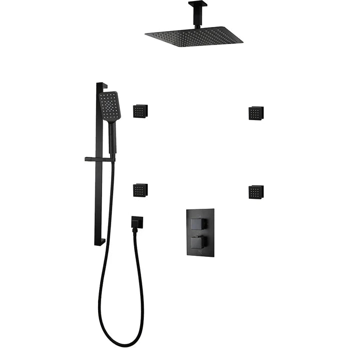 Kodaen Diamond Three Way Thermostatic Shower System - Kit 2