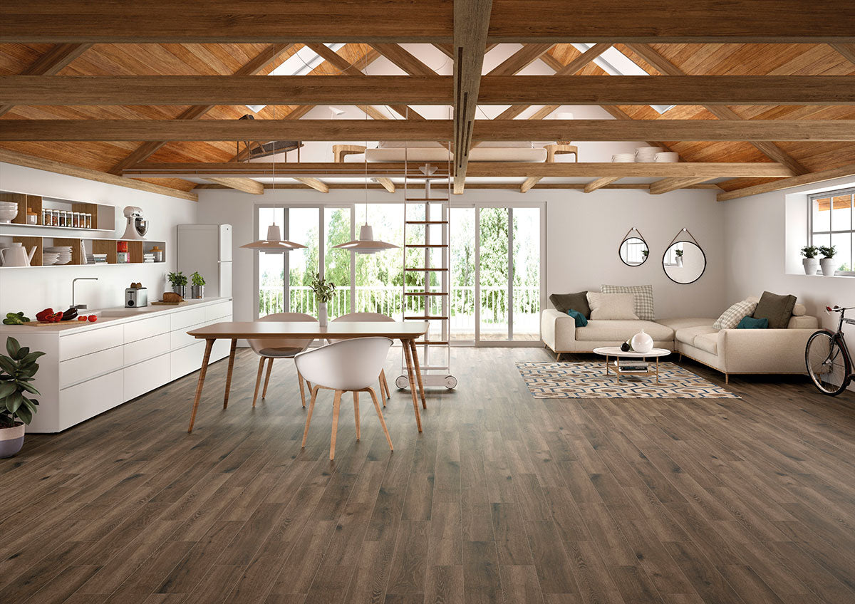 MSI Antoni Nero Porcelain Wood Tile