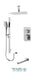 Tenzo - Quantum Chrome T-box Shower Kit With 3 Functions (Pressure Balance)