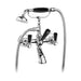 Aquadesign Products Wall Mount Tub Filler (Regent R2524L) - Chrome w/Black Handle