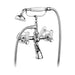 Aquadesign Products Wall Mount Tub Filler (Regent R2524L) - Chrome w/White Handle