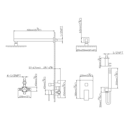 Lauretta MOLDOVA Shower kit