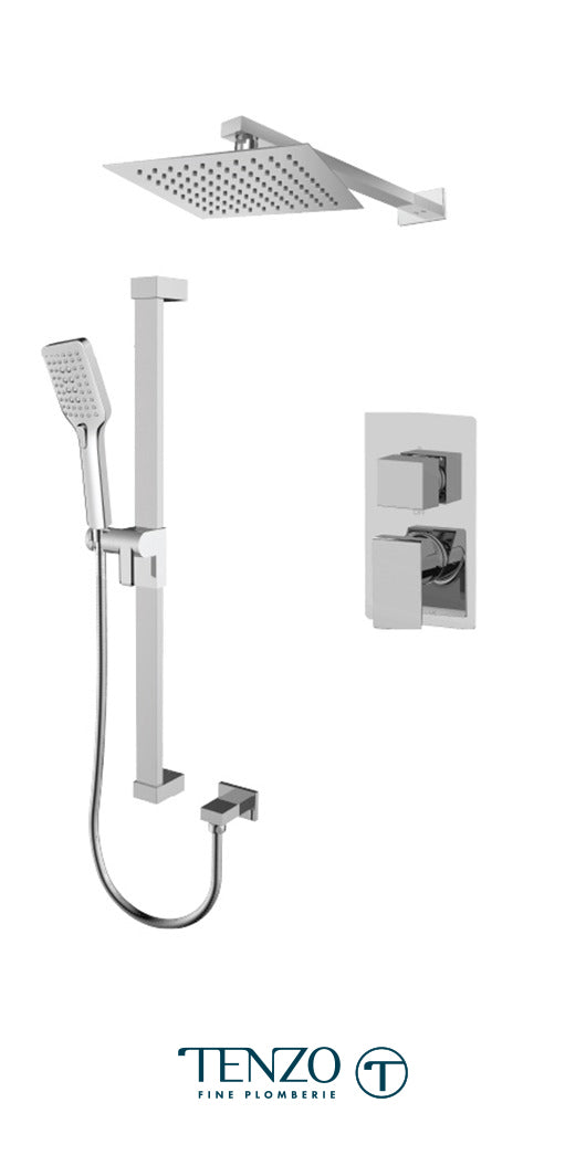 Tenzo - Slik T-box Chrome Shower Kit With 2 Functions (Pressure Balanced)