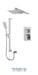 Tenzo - Slik T-box Chrome Shower Kit With 2 Functions (Pressure Balanced)