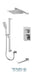 Tenzo - Slik T-box Shower Kit 3 Functions Pressure Balanced Chrome Finish