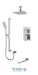 Tenzo - Slik T-box Shower Kit With 3 Functions Pressure Balance Chrome Finish