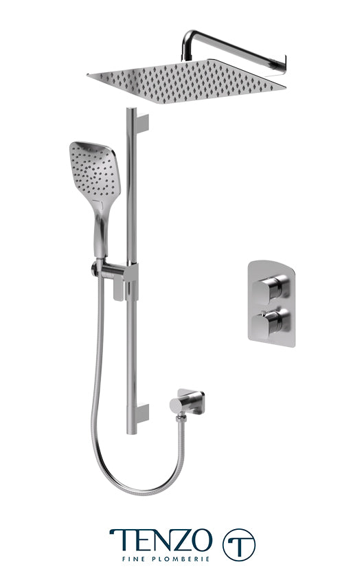 Tenzo - Delano T-box Valve 2 Functions Thermostatic Shower Kit DET32-20112