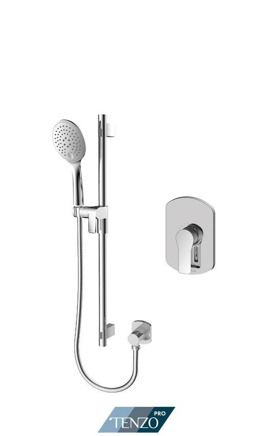 Tenzo Galia pressure balanced single function shower kit - GAPB21-R1100-XX