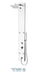 Tenzo 3 Functions Tempered Glass Shower Columns, Evolo