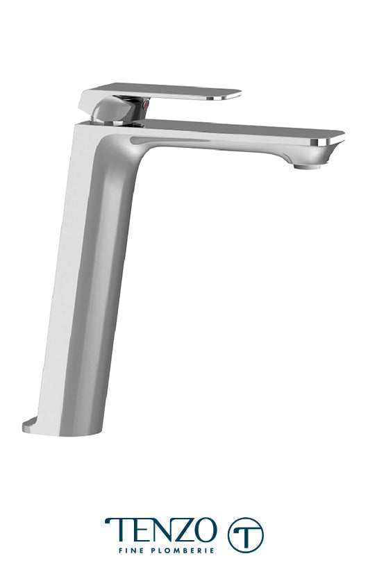 Tenzo - Quantum Single Hole Tall Lavatory Faucet Chrome Without Drain