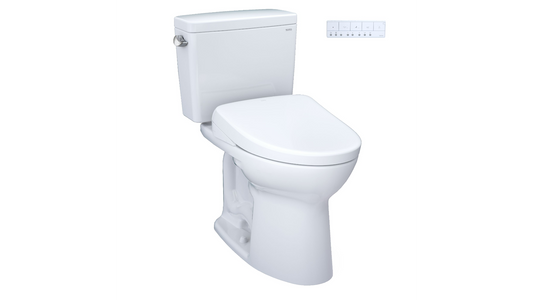 Toto Drake Washlet + S7 Two-piece Toilet - 1.28 GPF (Non-UnIVersal Height)